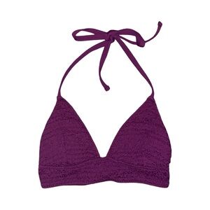 Becca By Rebecca Virtue Purple Bikini Top
